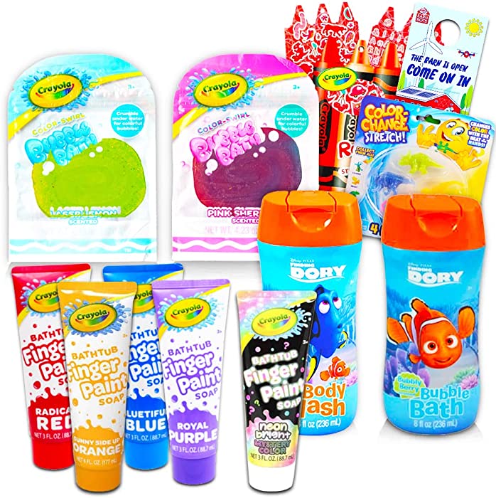 Crayola Bath Super Set -- 5 Crayola Bath Paint Soap Tubes, 5 Bath Pens, 3 Bubble Bath Tubes (13 Pc Set)