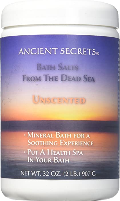 Dead Sea Bath Salts Unscented Ancient Secrets 2 lbs Bath Salt