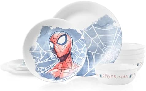 Corelle Marvel Spider-Man 12-piece Dinnerware Set, Service for 4