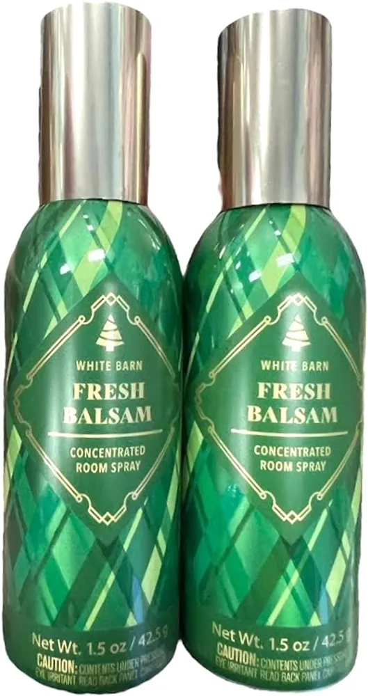 Bath and Body Works Room Freshener Spray - 2 pack Bundle (Fresh Balsam - 2 pack)