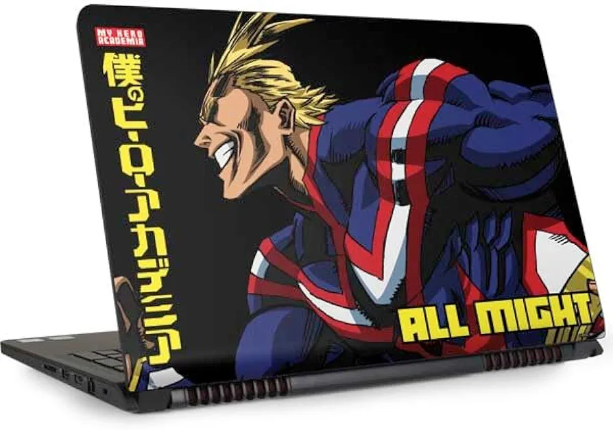 Skinit Decal Laptop Skin Compatible with Inspiron 15 7000 7567 (2017) - Officially Licensed My Hero Academia All Might Ready for Battle Design