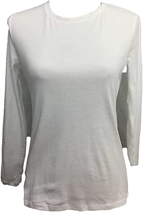 TALBOTS 100% PIMA Cotton TEE TOP Tunic Shirt Long Sleeve Size XS