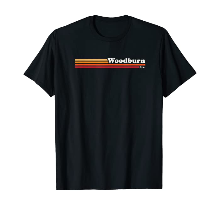 Vintage 1980s Graphic Style Woodburn Oregon T-Shirt
