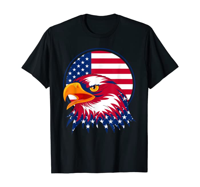 america patriotic or 4th of July or american flag bald eagle T-Shirt