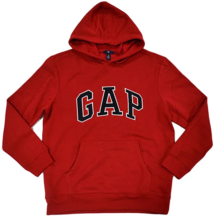 Gap Men's Fleece Arch Logo Pullover Hoodie