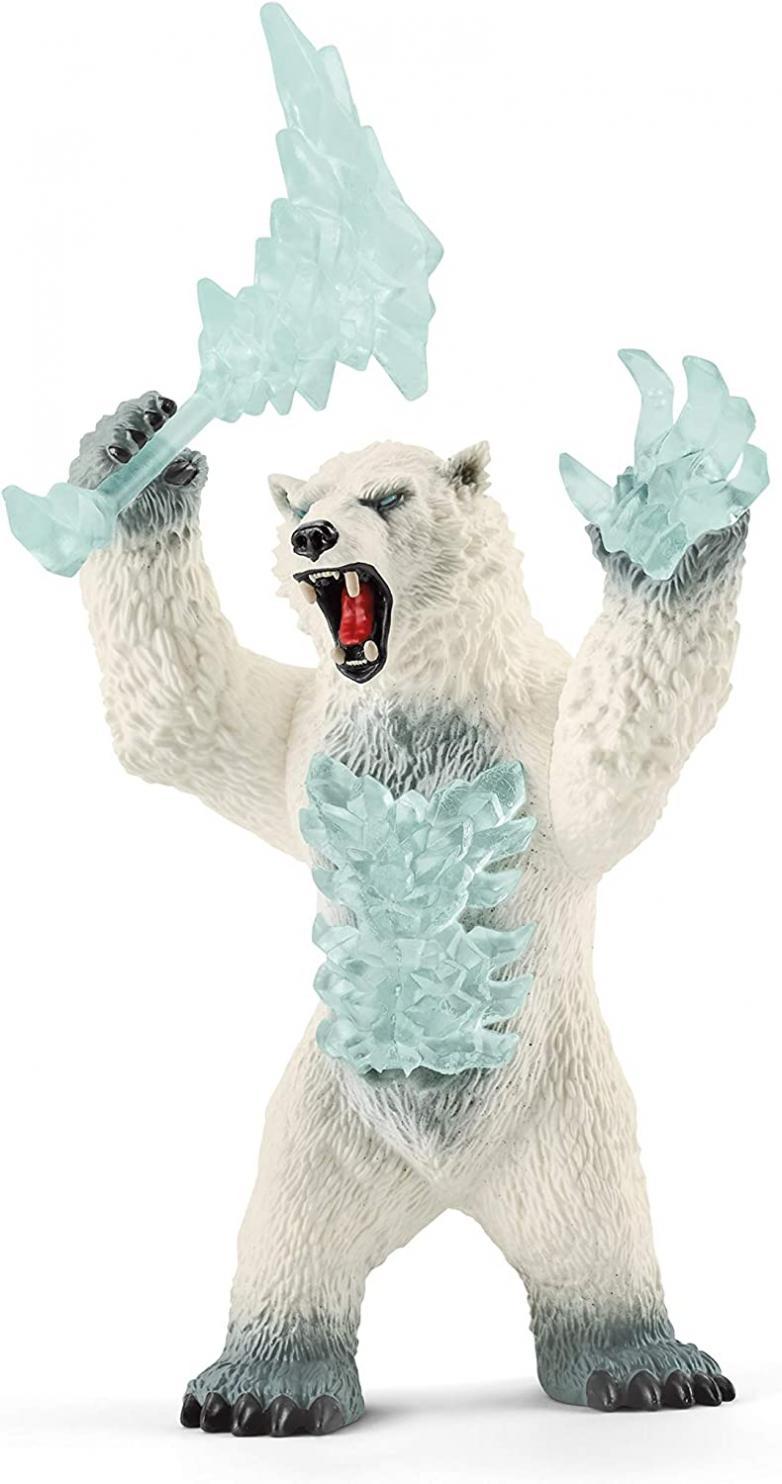 Schleich Eldrador, Eldrador Creatures, Action Figures for Boys and Girls 7-12 years old, Blizzard Bear with Weapon