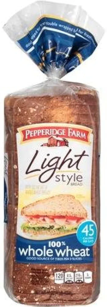 Pepperidge Farm Light Whole Wheat Bread 16 oz (Pack of 2)