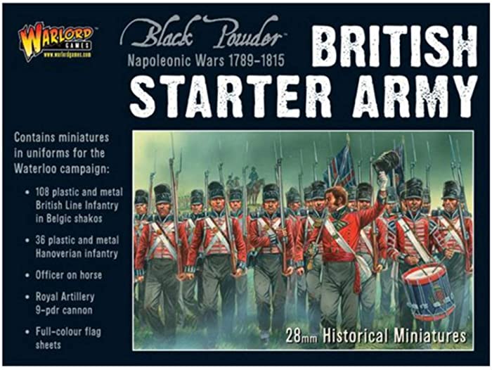Black Powder Warlord Games, Napoleonic British Starter Army (Waterloo Campaign), Wargaming Miniatures