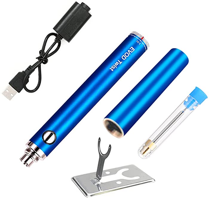 Wireless Charging Welding Tool, USB Welding Repair Tool with Protective Case, Portable Soldering Iron Suitable for Indoor and Outdoor (Blue)