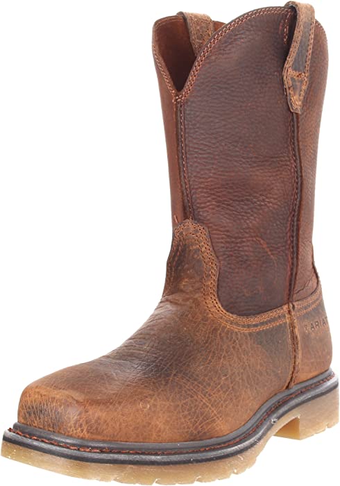 Ariat Rambler Western Boots - Men’s Leather Steel Toe Western Work Boot