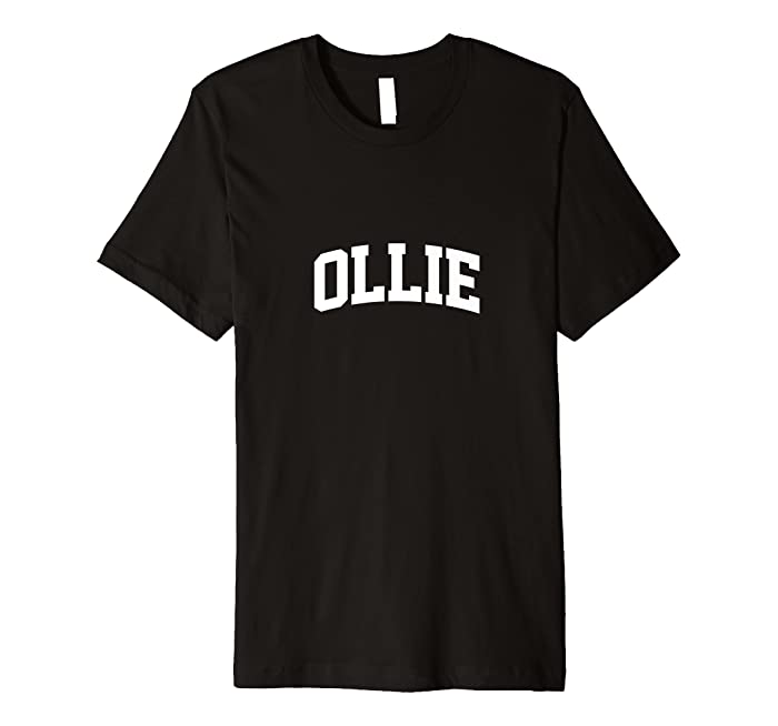Ollie Name Family Vintage Retro College Sports Arch Funny Premium T-Shirt