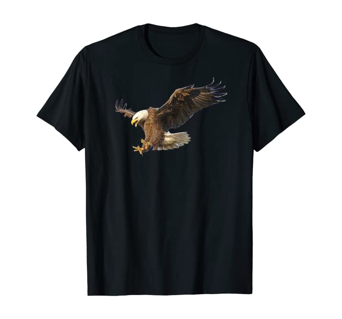 Majestic Flying American Bald Eagle Photo T-Shirt