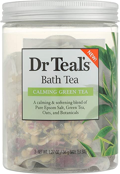 Dr Teal's Green Tea Bath Soaks 1.27 oz, pack of 3