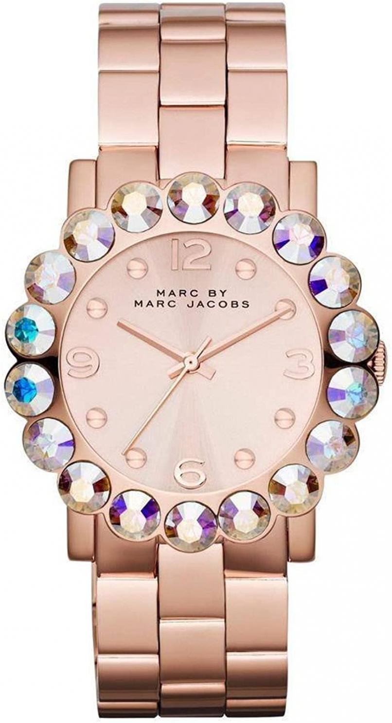 Marc by Marc Jacobs Large Crystal & Rose Goldtone Stainless Steel Watch - Rose Gold