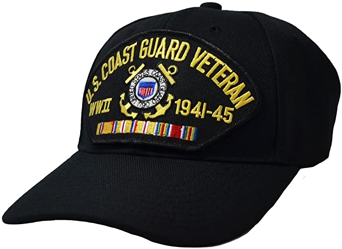 US Coast Guard World War II Veteran Cap Black