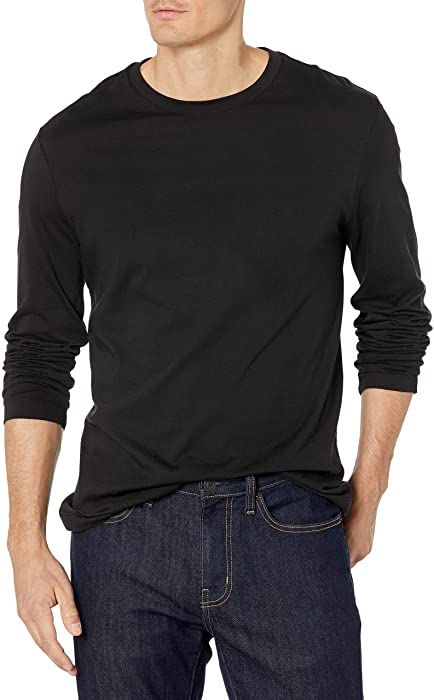 Van Heusen Men's Essential Long Sleeve Crewneck Luxe T-Shirt