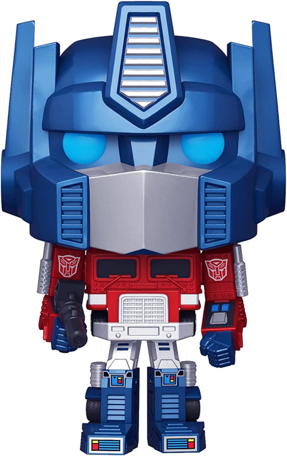 Funko Pop! Retro Toys: Transformers - Metallic Optimus Prime Amazon Exclusive, 3.75 inches
