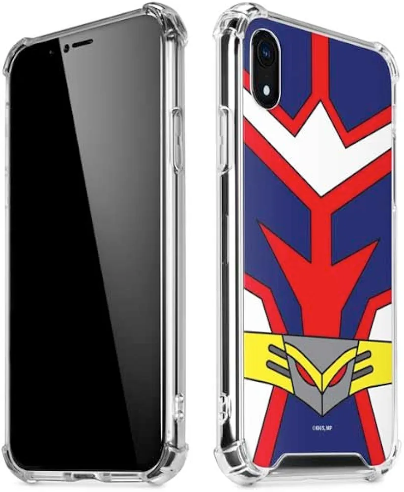 Skinit Clear Phone Case Compatible with iPhone XR - Officially Licensed My Hero Academia All Might Suit Design