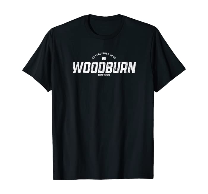 Woodburn Oregon OR Vintage Athletic Sports Logo T-Shirt