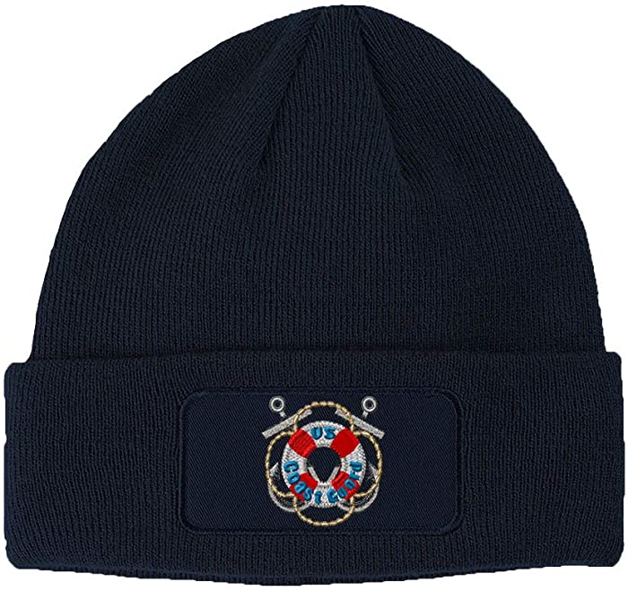 Patch Beanie U.S. Coast Guard Embroidery Skull Cap Hats for Men & Women
