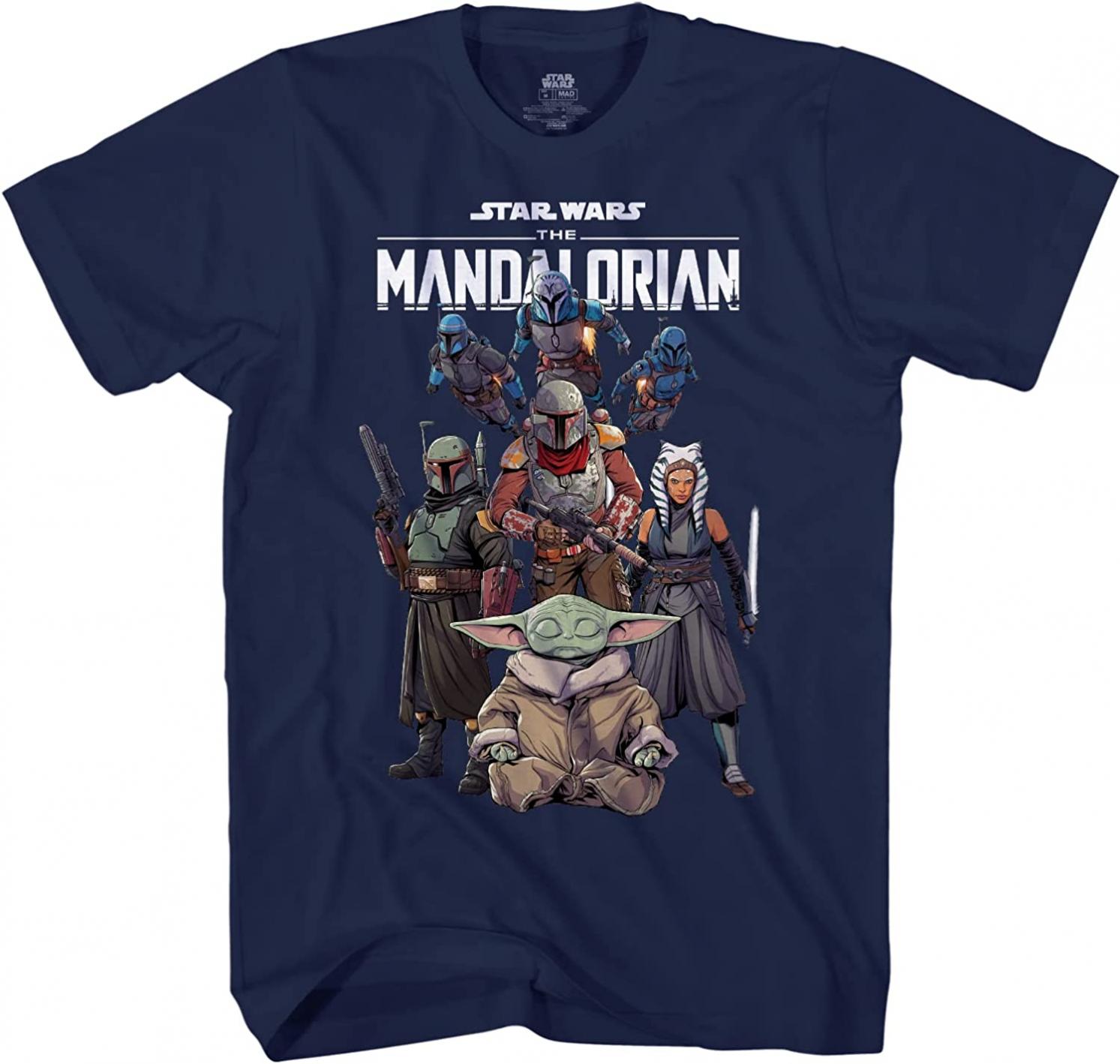 STAR WARS Mandalorian Luke R2D2 and Grogu Shirt for Family