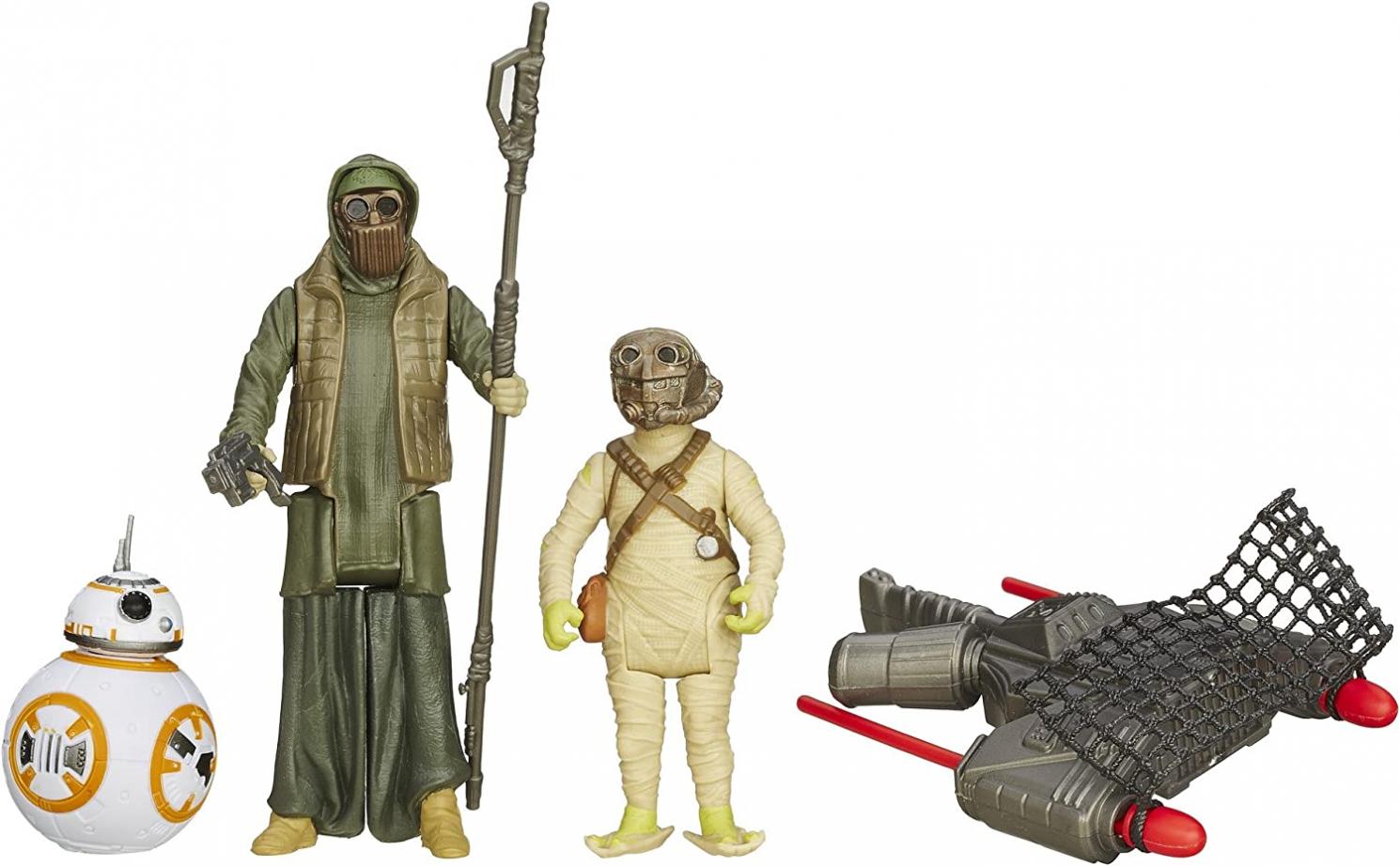 Star Wars The Force Awakens 3.75-Inch Figure 3-Pack Desert Mission BB-8, Unkar's Thug, and Jakku Scavenger