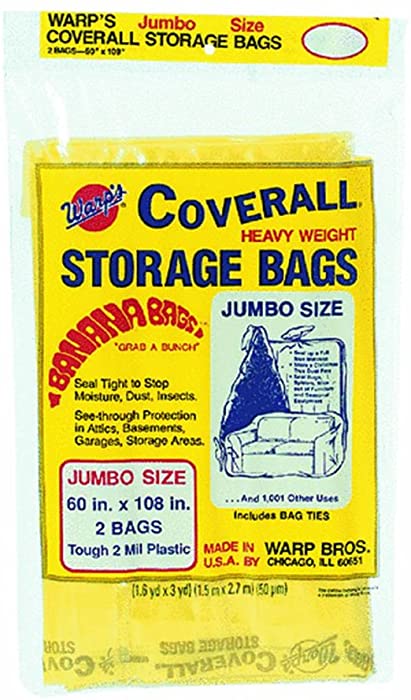 Warp Brothers CB-60 Banana Bags 4-Count Storage Bags, 60-Inch by 108-Inch