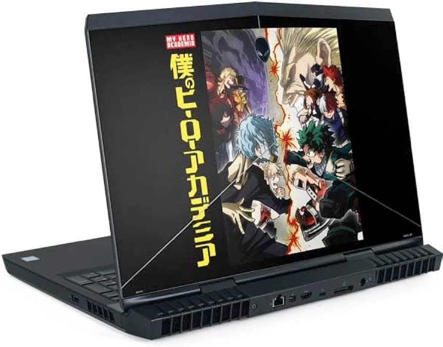 Skinit Decal Laptop Skin Compatible with Alienware m15 R7 Gaming Laptop - Officially Licensed My Hero Academia Battle Design