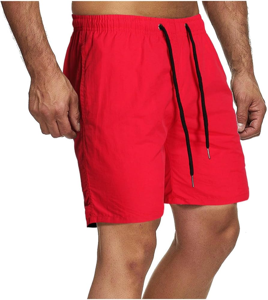 Muscularfit Shorts for Men Casual Summer Beach Board Shorts Lightweight Stretch Drawstring Shorts Outdoor Athletic Shorts