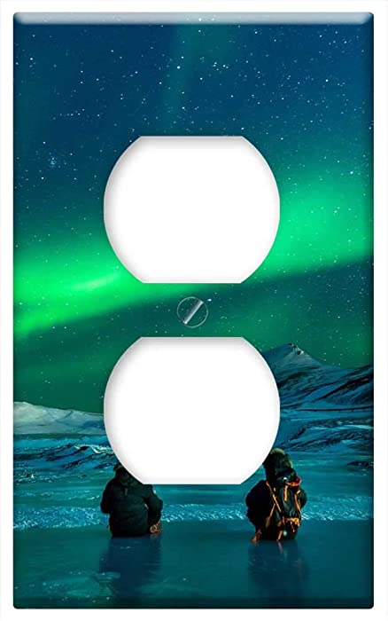 Switch Plate Outlet Cover - Aurora Aurora Borealis Snow Nothern Lights 1
