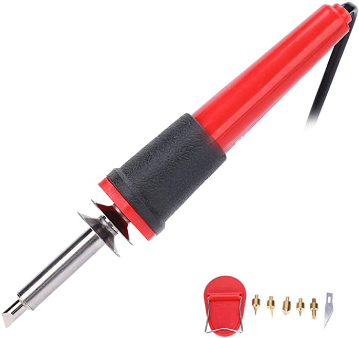 Fafeicy Wood-burning Tool, 40W Electric Soldering Iron Set, Wood Burning Pen, Carving Pyrography Tool, Iron and Engineering Plastic Material, for Artistic Heat Transfer or DIY Creation(AC110V US Plug)