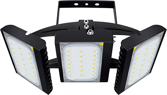LED Flood Light, STASUN 450W 40500lm Security Lights with 330°Wide Lighting Area, OSRAM LED Chips, 6000K Daylight, Adjustable Heads, IP66 Waterproof Outdoor Lighting for Yard, Street, Parking Lot