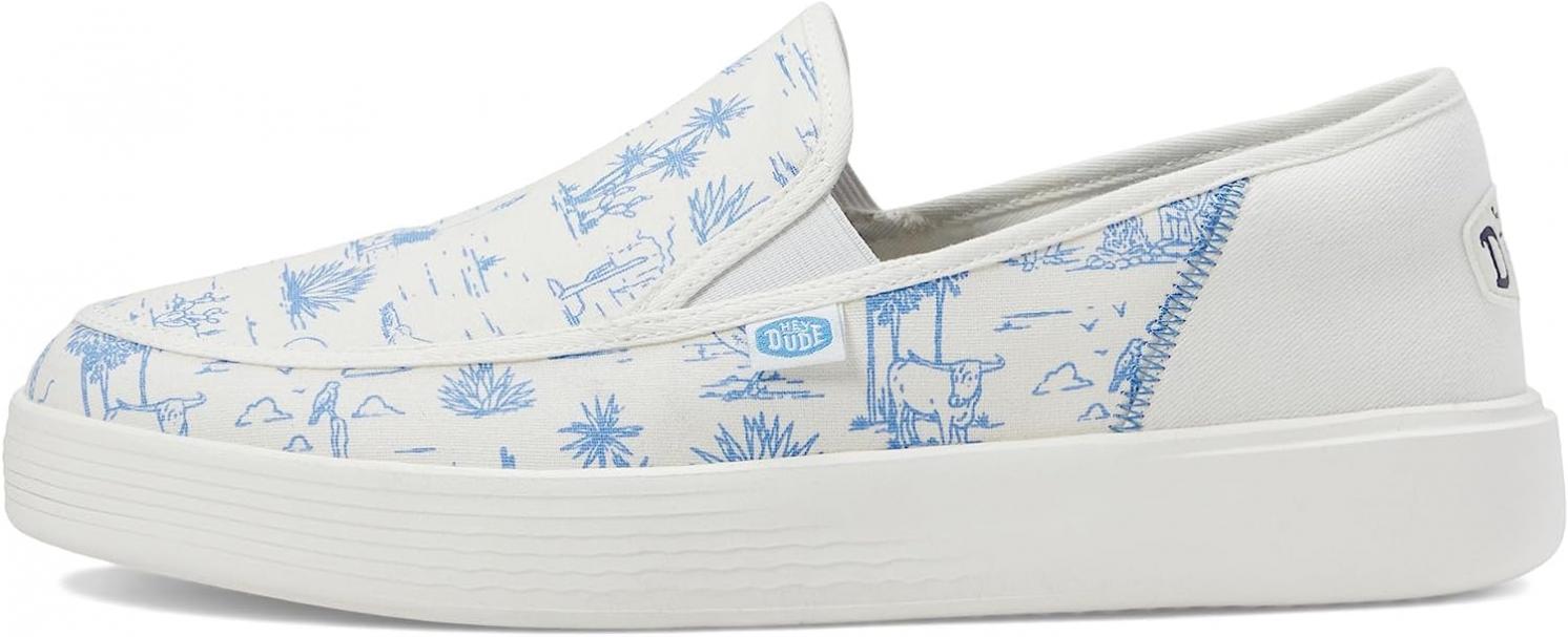 Hey Dude Sunapee Slip-on Desert White/Blue 10 M