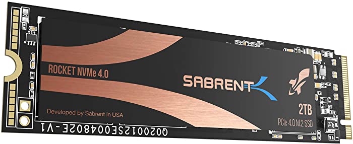 Sabrent 2TB Rocket NVMe 4.0 Gen4 PCIe M.2 Internal SSD Extreme Performance Solid State Drive (SB-ROCKET-NVMe4-2TB)