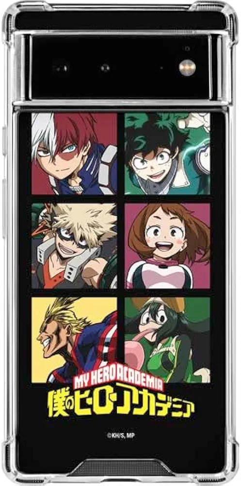 Skinit Clear Phone Case Compatible with Google Pixel 6 - Officially Licensed My Hero Academia Group Shot Design
