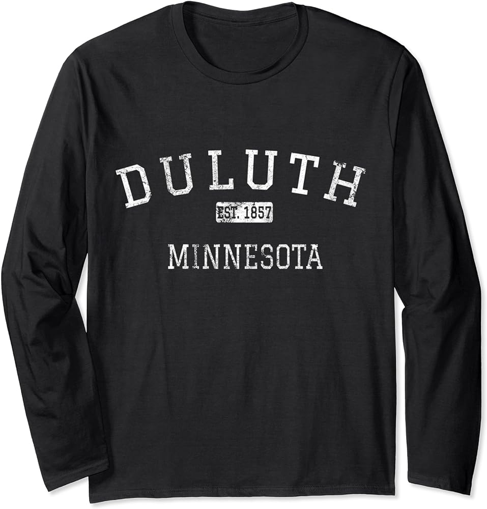 Duluth Minnesota MN Vintage Long Sleeve T-Shirt
