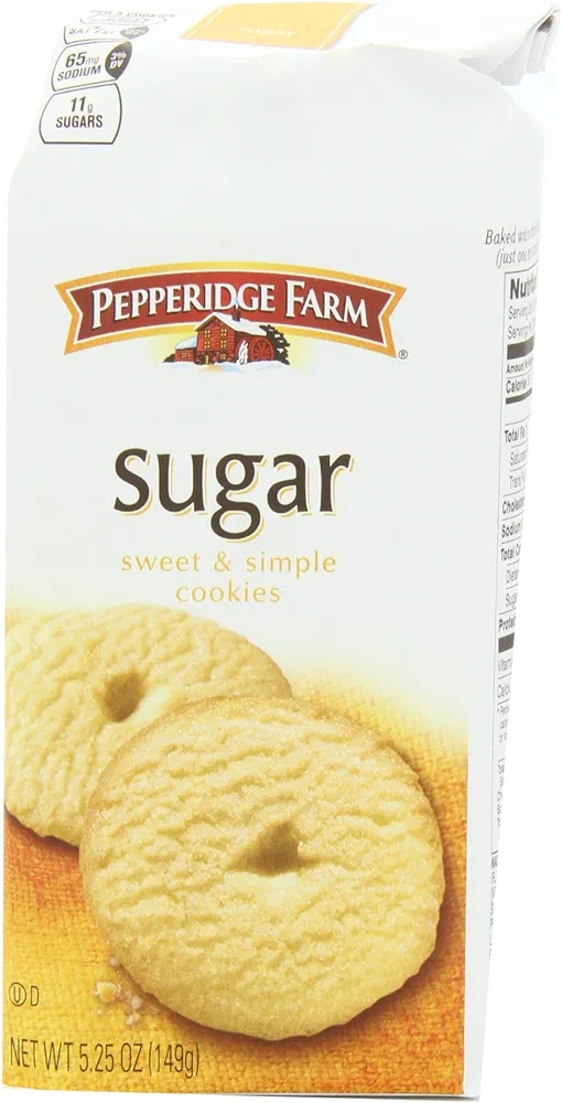 Pepperidge Farm Sugar Cookies, 5.25-ounce (pack of 4)