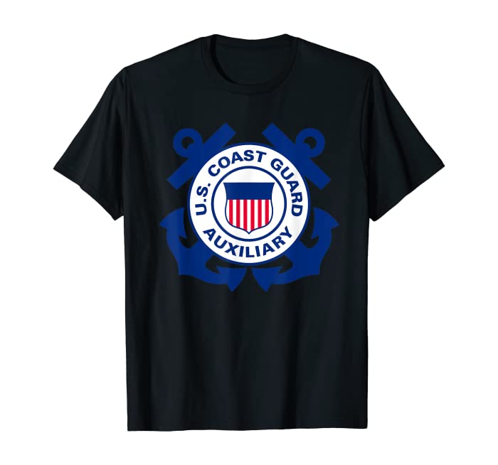 United States Coast Guard Auxiliary Logo Military Veteran T-Shirt