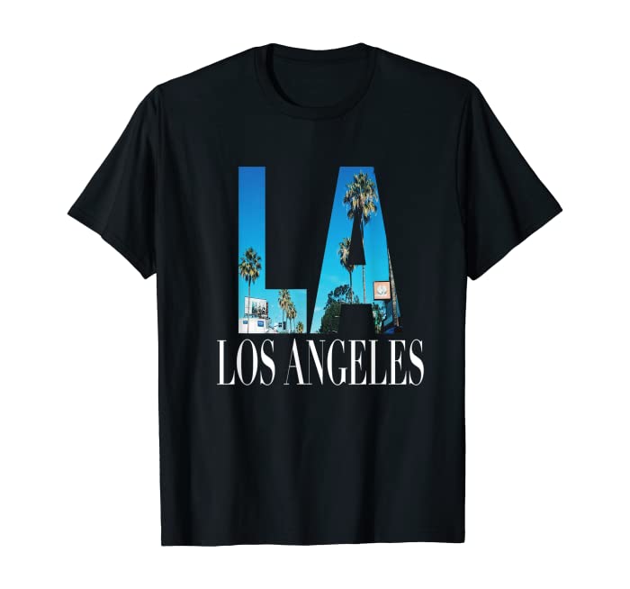La Los Angeles California Souvenir Beach City West Coast T-Shirt