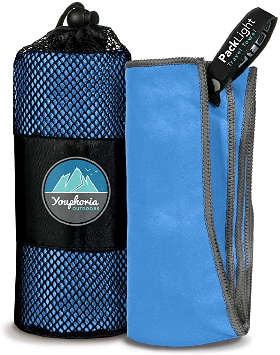 Youphoria Microfiber Travel Towel Fast Drying Lightweight - Quick Dry Towel & Camping Towel - 3 Size Options