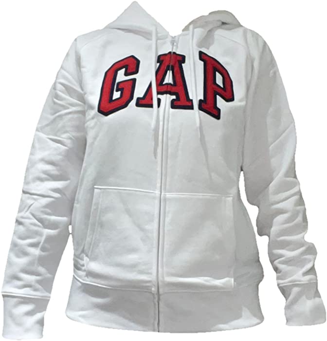 GAP Women's Full Zip Fleece Logo Hoodie
