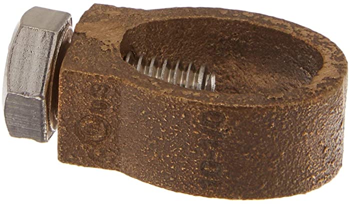 Morris Products 90636 Direct Burial Ground Rod Clamp, 1/0-10 Wire Range, 5/8” Diameter (Pack of 50)