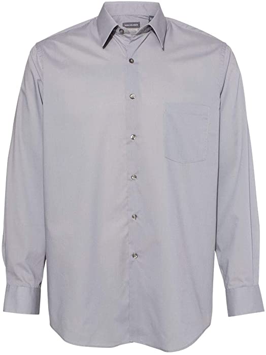 Van Heusen Broadcloth Point Collar Solid Shirt