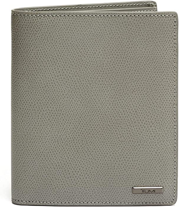 TUMI - Province Passport Case Holder - Wallet for Men and Women - Elephant Grey