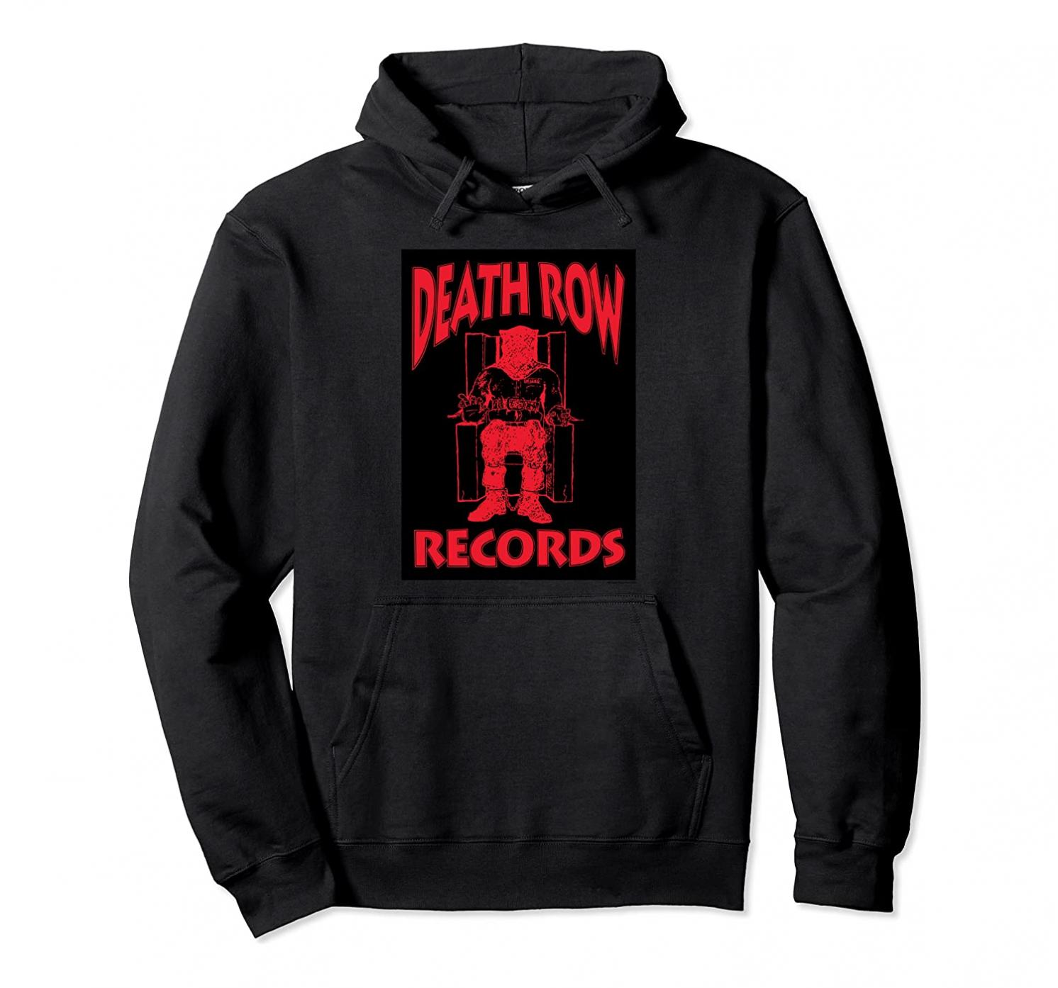 Death Row Records Logo Black Box Pullover Hoodie