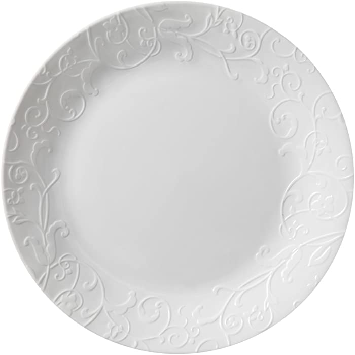 Corelle Embossed Bella Faenza 10.25" Dinner Plate (Set of 4)