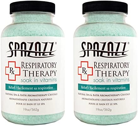 Spazazz Aromatherapy Spa and Bath Crystals -Therapy (2 Pack) (Respiratory Therapy - 2pk)