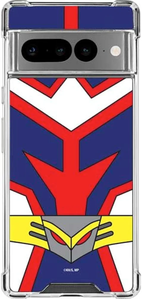 Skinit Clear Phone Case Compatible with Google Pixel 7 Pro - Officially Licensed My Hero Academia All Might Suit Design