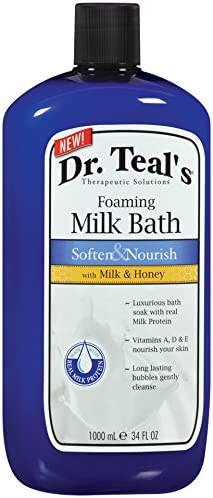 Dr Teal's Foaming Milk Bath with Milk and Honey, 34 Fluid Ounce