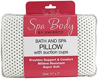 Bath and Spa Pillow W/Suction Cups